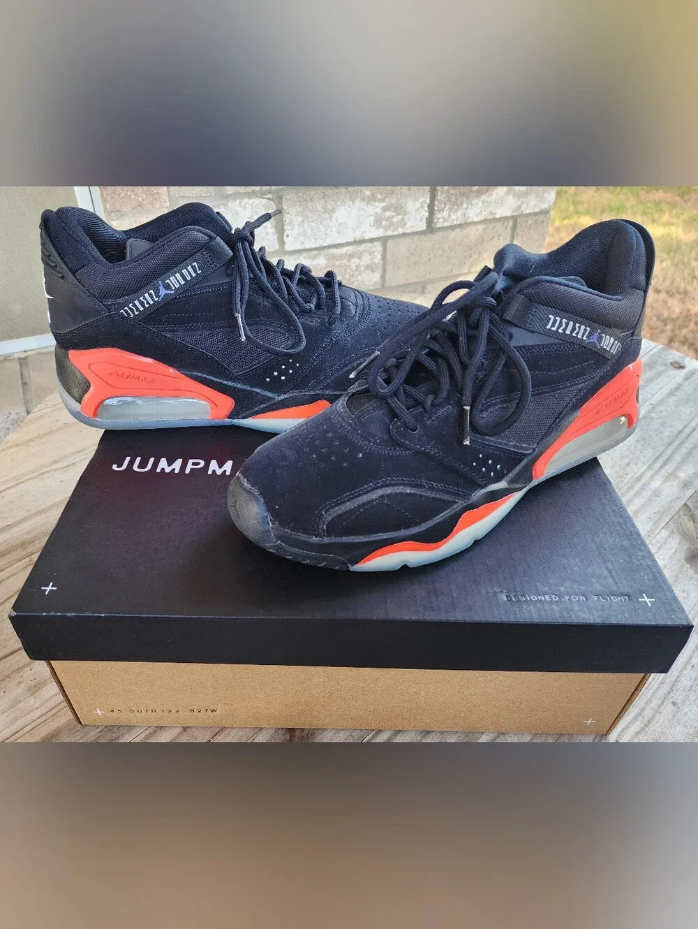 Jordan Point Lane Infrared Black Dark Concord Size 10.5 (OG Box)